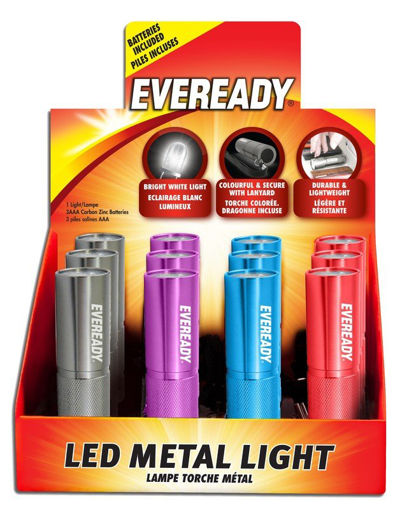 Picture of EVEREADY F/LIGHT METAL LED 3XAAA (4 COLOURS)
